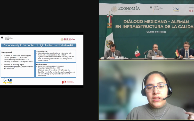 Guadalupe Vázquez (Siemens Mexico) informed about the development of a roadmap on internationally harmonised standards