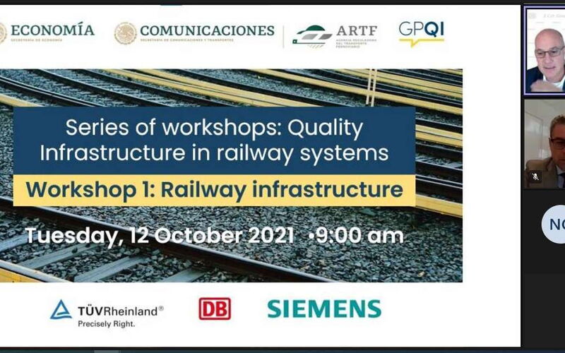 Screenshot image of the first workshop on railway infrastructure