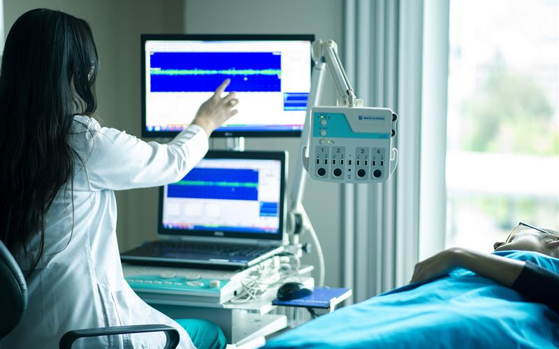 Medizinisches Gerät in Anwendung