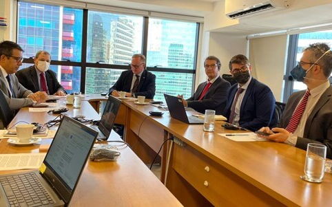 BMWK, CNI and ANBT discussing circular economy and standardisation. © GPQI-GIZ